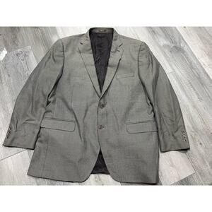 Peter Millar WOOL/SILK Blazer coat Brown Woven 2 Button - 46T